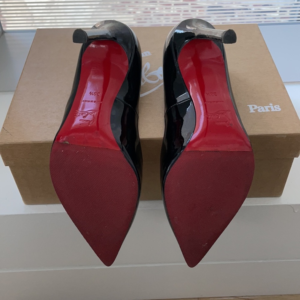 Louboutin Pigalle 120 Black Patent Calf - Picture 9 of 10